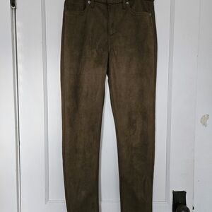 Banana Republic Faux Suede High-Rise Skinny Pants